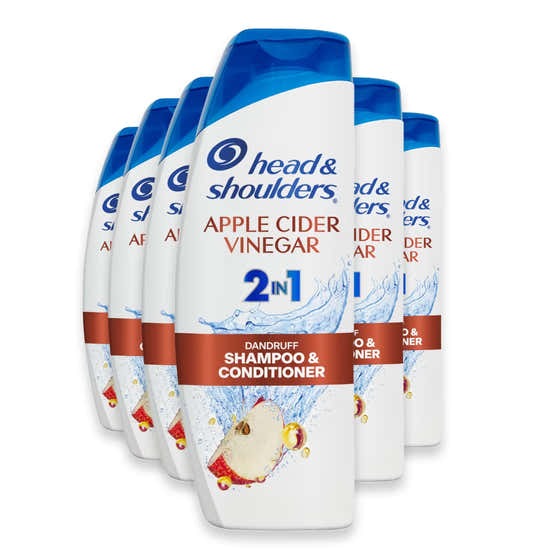 Head &amp; Shoulders Apple Cider Vinegar 2-in-1 Dandruff Shampoo and Conditioner - 12.5 oz - 6 Pack | Head &amp; Shoulders...