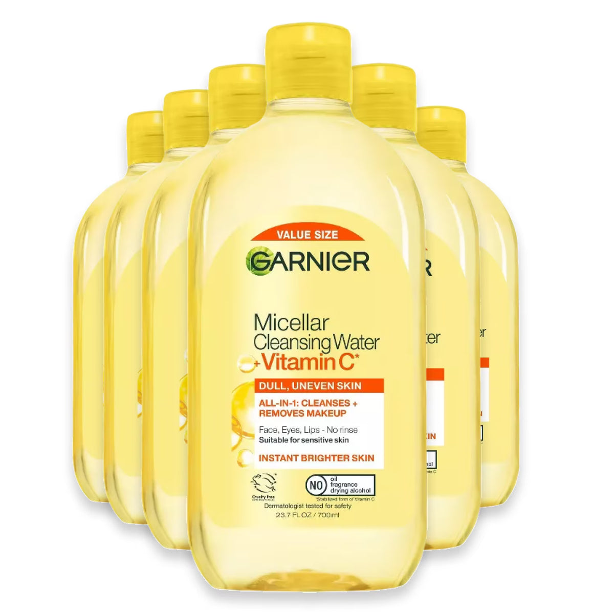 Garnier Vitamin C Micellar Cleansing Water - 23.7 oz - 6 Pack