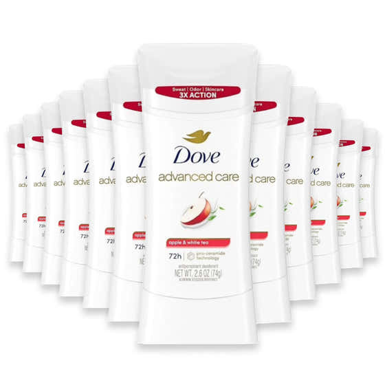 Dove Advanced Care Apple &amp; White Tea - 2.6oz - 12 Pack | Dove - Deodorants &amp; Antiperspirants