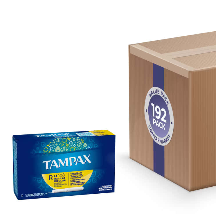 Tampax - Tampon Regular Feminine - 10 Ct Each - 192 Pack | Tampax - Pre Order