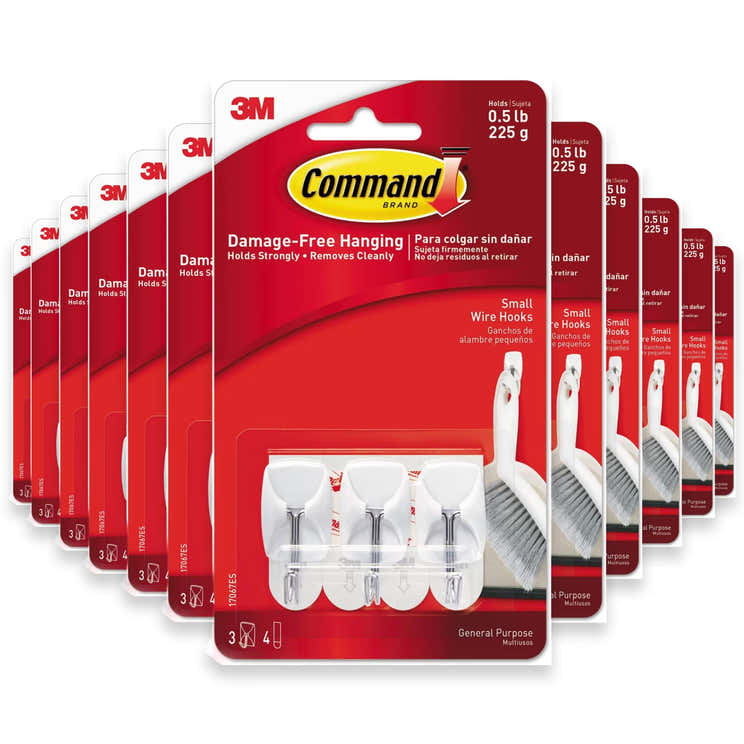 3M Command Wire Utensil Hooks - 3ct - 36 Pack | 3M - Wholesale