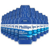 Phillips' Milk of Magnesia Liquid Laxative Original 12 oz – 12 Pack