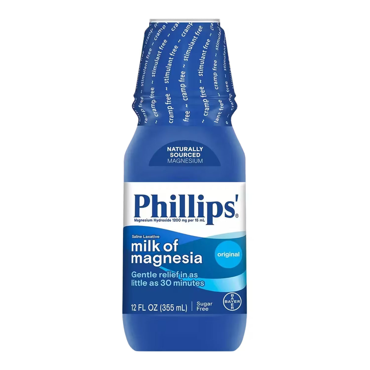 Phillips' Milk of Magnesia Liquid Laxative Original 12 oz – 12 Pack