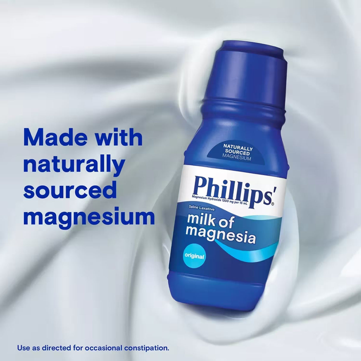 Phillips' Milk of Magnesia Liquid Laxative Original 12 oz – 12 Pack