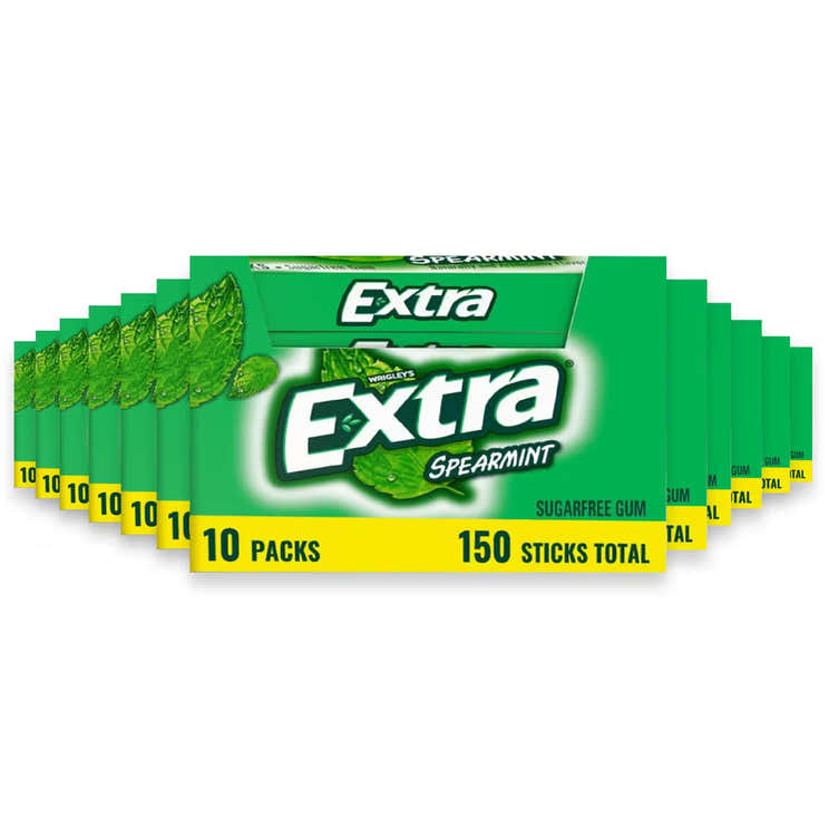 Wrigley's Extra Spearmint Chewing Gum – 15 Pieces – 120 Pack | Wrigley's - Pre Order