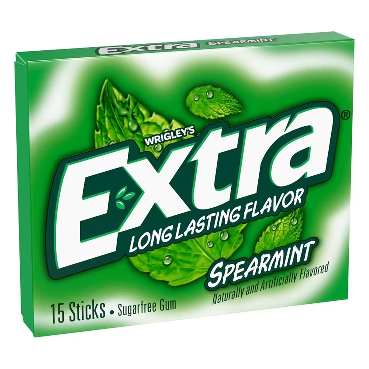 Wrigley's Extra Spearmint Chewing Gum – 15 Pieces – 120 Pack