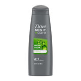 Dove Men+Care Fresh & Clean 2-in-1 Shampoo + Conditioner – 12 fl oz – 6 Pack - 100 cases pallet