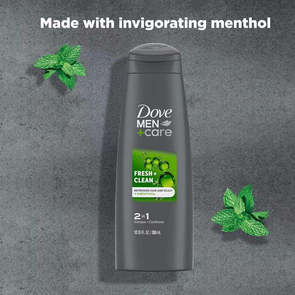 Dove Men+Care Fresh & Clean 2-in-1 Shampoo + Conditioner – 12 fl oz – 6 Pack - 100 cases pallet