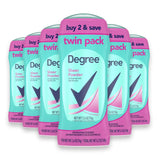 Degree - Women, Antiperspirant Deodorant, Sheer Powder, Twin Pack - 5.2 Oz - 6 Pack