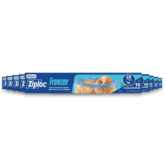 Ziploc 2 Gallon Freezer Bags, 10ct - 9 Pack | Ziploc - Paper Products