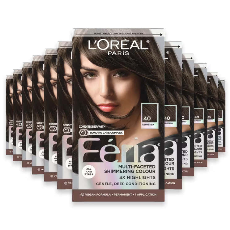 L’Oréal Paris Feria Permanent Hair Color – #40 Deeply Brown – 12 Pack | L'oreal - Pre Order