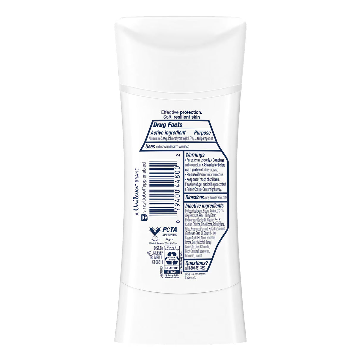 Dove Advanced Care Rose Petals Stick, 2.6 oz - 12 Pack