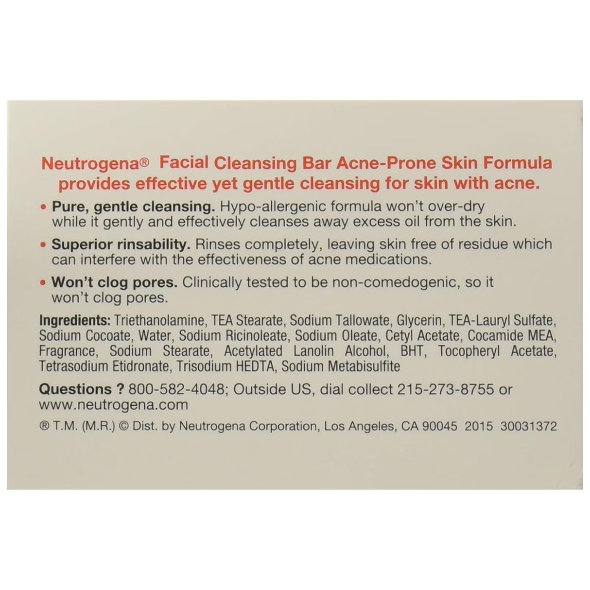 Neutrogena Acne-Prone Skin Formula Cleansing Bar - 3.5 oz - 24 Pack