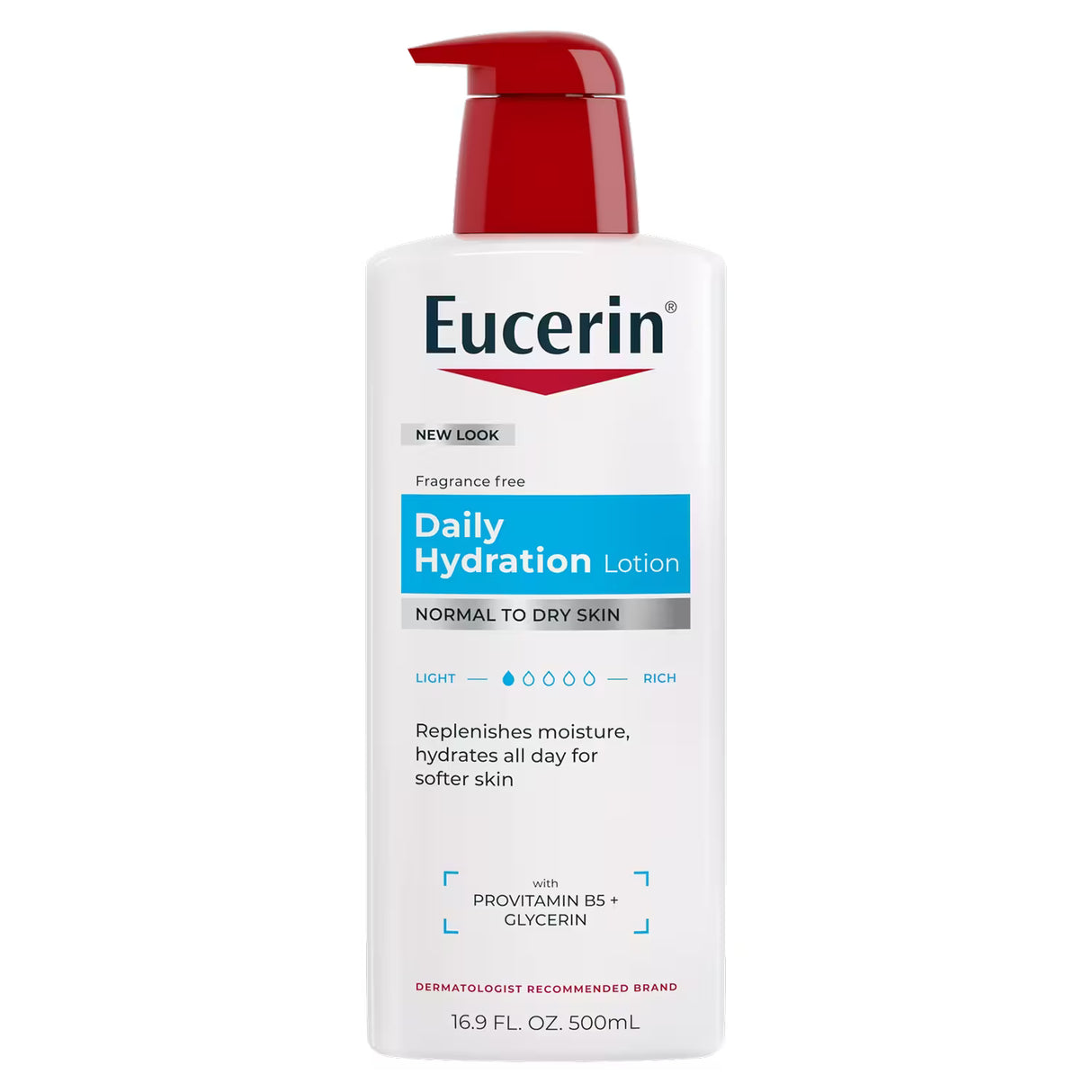 Eucerin Replenishing Moisturizing Lotion – 16.9 oz – 12 Pack