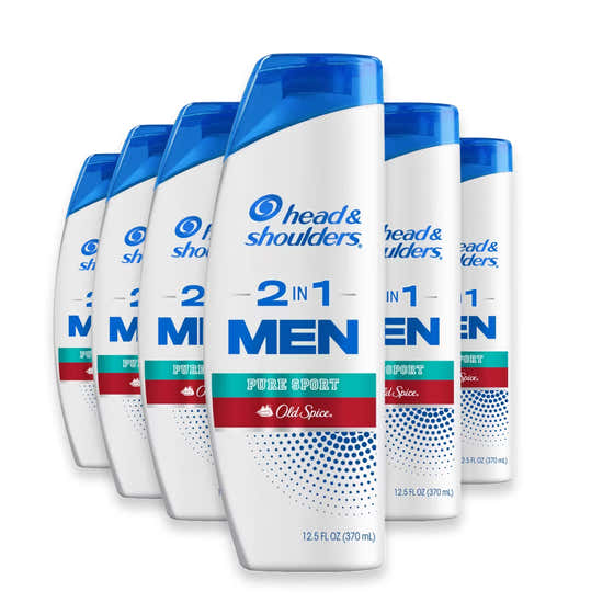 Head &amp; Shoulders Old Spice Pure Sport Anti-Dandruff 2-in-1 Shampoo and Conditioner - 12.5 oz - 6 Pack | Head &amp; Sho...