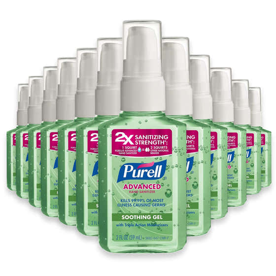 Purell Aloe Hand Sanitizer Gel Pump Bottle - 2 oz - 24 Pack | Purell - Free Shipping 120