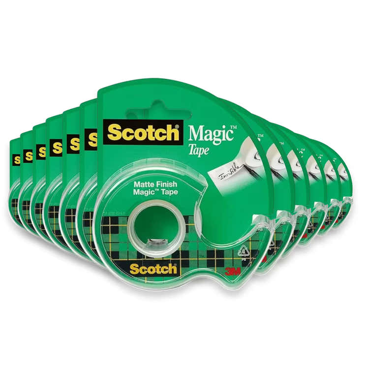 Scotch Magic Tape With Dispenser – 3/4 in x 300 in – 144 Pack | Scotch - Pre Order