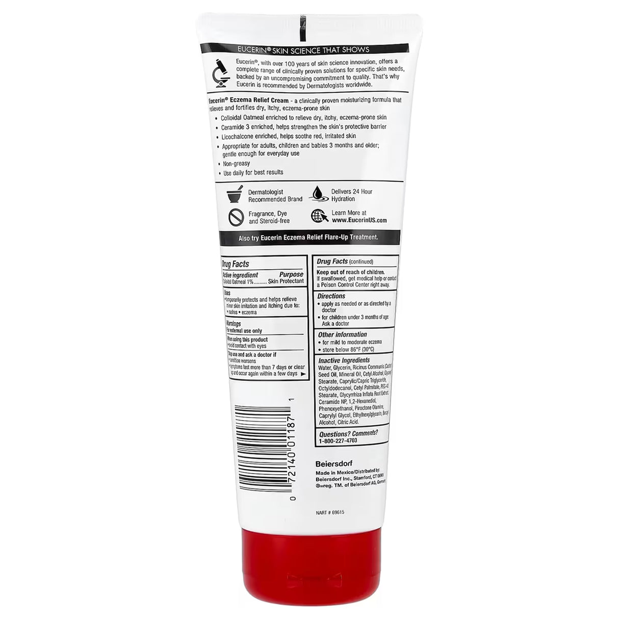 Eucerin Eczema Relief Body Cream 8 oz (226 g) - 12 Pack