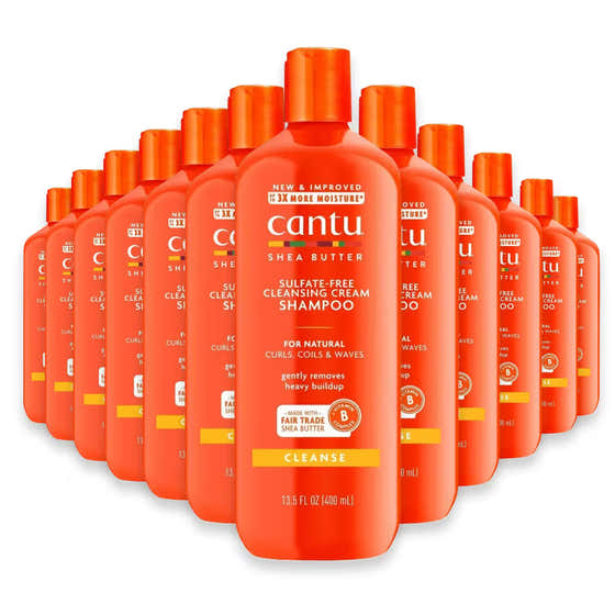 Cantu Sulfate-Free Cleansing Cream Shampoo with Shea Butter – 13.5 oz - 12 Pack | Cantu - Personal Care