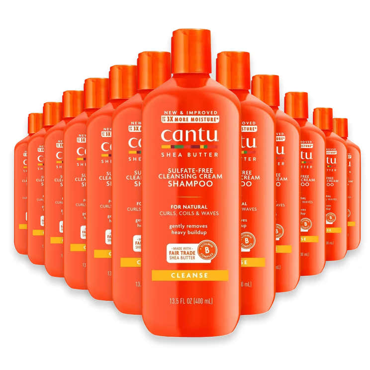 Cantu Sulfate-Free Cleansing Cream Shampoo with Shea Butter – 13.5 oz - 12 Pack | Cantu - Pre Order