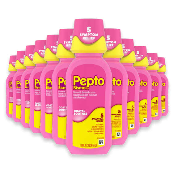 Pepto-Bismol Original Liquid Digestive Support - 8 fl - 12 Pack | Pepto Bismol - Wholesale