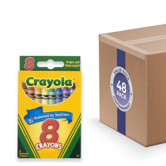 Crayola - Classic Color Nontoxic Crayons Assorted - 8 Ct - 48 Pack | Crayola - School &amp; Office Supplies - Wholesale