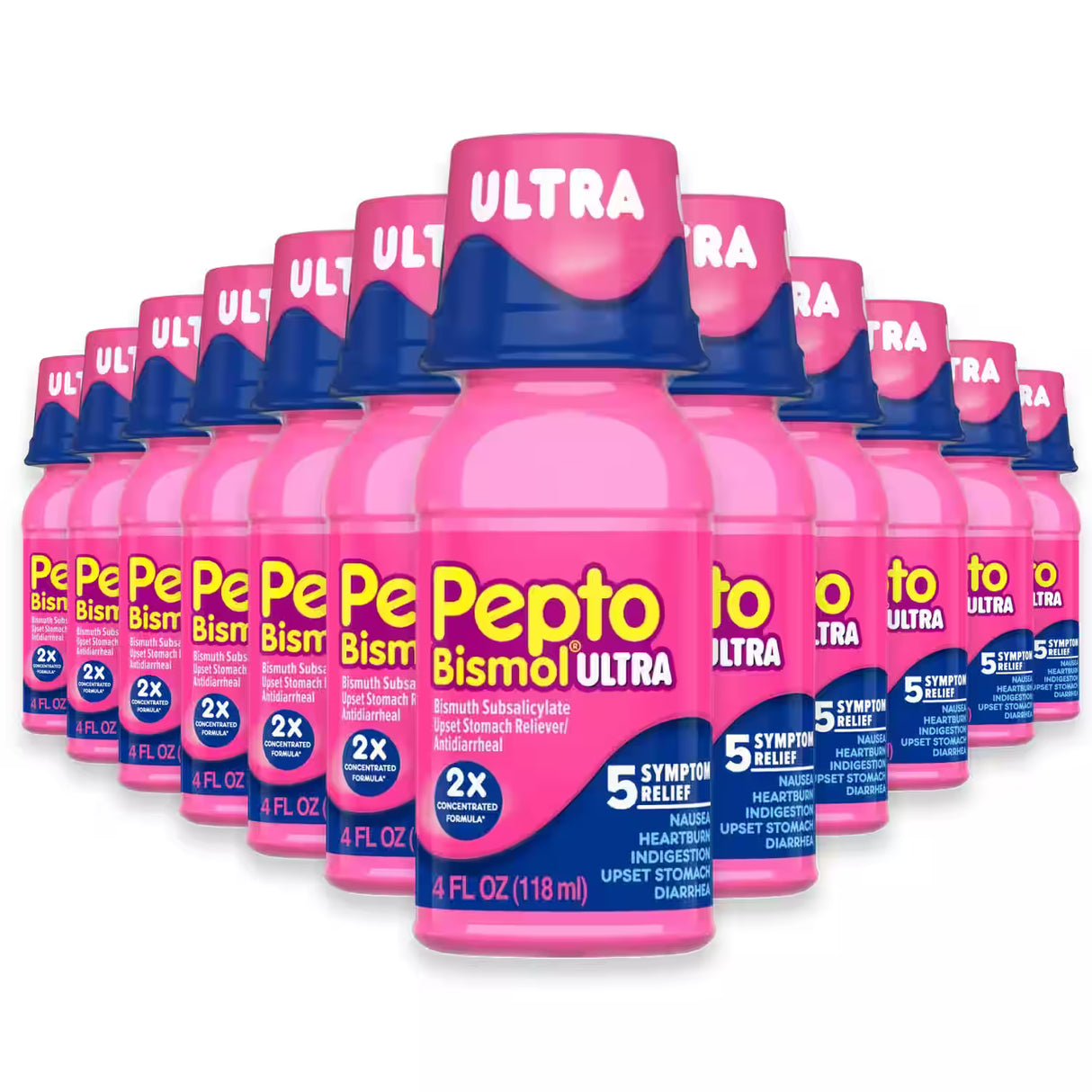 Pepto Bismol Ultra Strength - 4 fl oz - 12 Pack