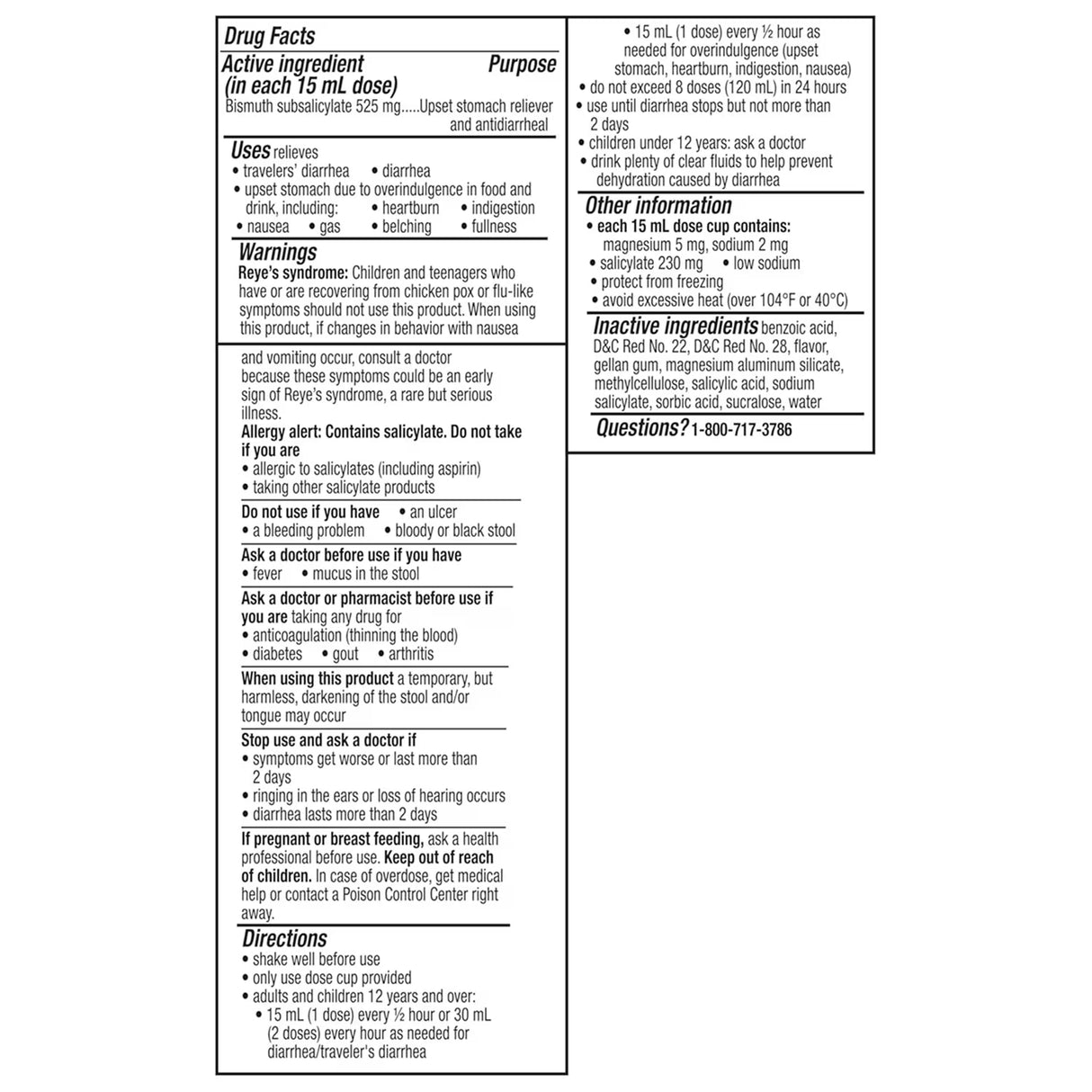 Pepto-Bismol Maximum Strength Liquid Digestive Support - 8 fl oz - 12 Pack