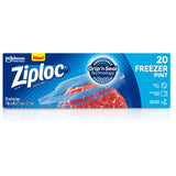 Ziploc Pint Freezer Bags, 20ct - 12 Pack
