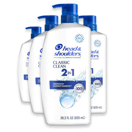 Head &amp; Shoulders Classic Clean 2-in-1 Anti-Dandruff Shampoo &amp; Conditioner - 28.2 oz - 4 Pack | Head &amp; Shoulder...