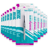 TRIM Slant Tip Tweezers - 24 Pack