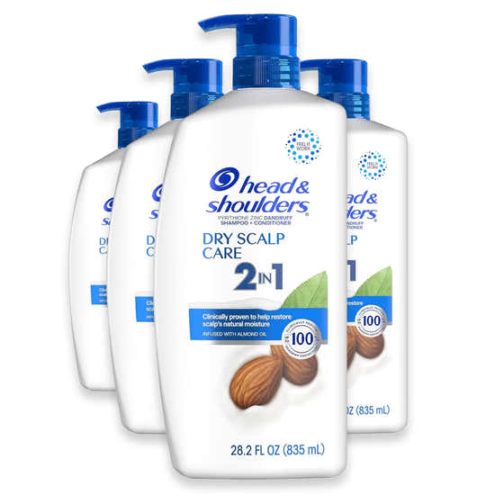 Head &amp; Shoulders Dry Scalp Care 2-in-1 Anti-Dandruff Shampoo &amp; Conditioner - 28.2 oz - 4 Pack | Head &amp; Shoulde...