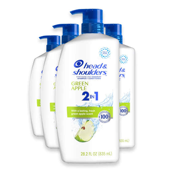 Head &amp; Shoulders Green Apple 2-in-1 Dandruff Shampoo and Conditioner - 28.2 oz - 4 Pack | Head &amp; Shoulders - Head ...