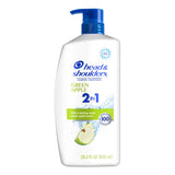 Head & Shoulders Green Apple 2-in-1 Dandruff Shampoo and Conditioner - 28.2 oz - 4 Pack