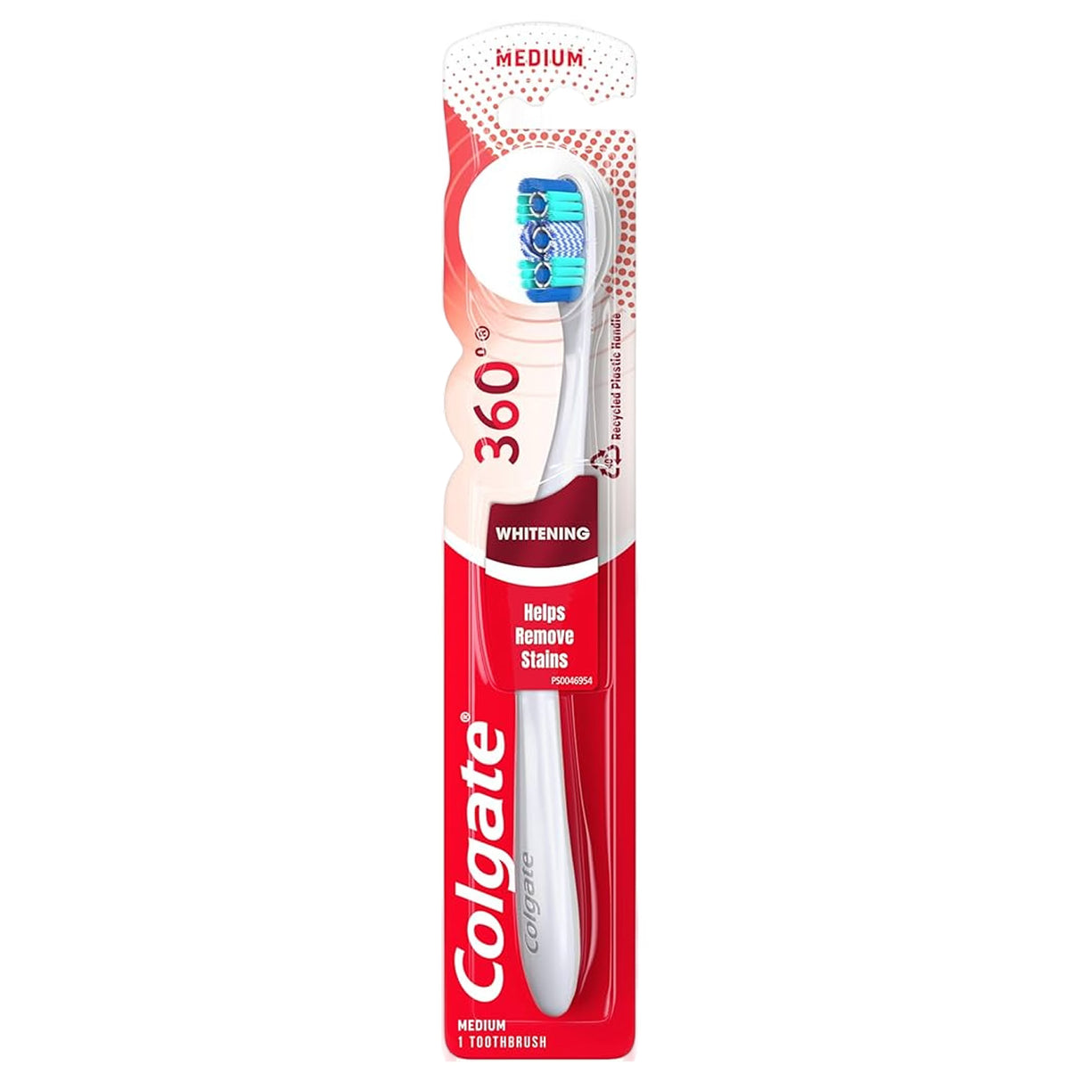 Colgate 360 Optic White Full Head Toothbrush, Medium - 72 Pack