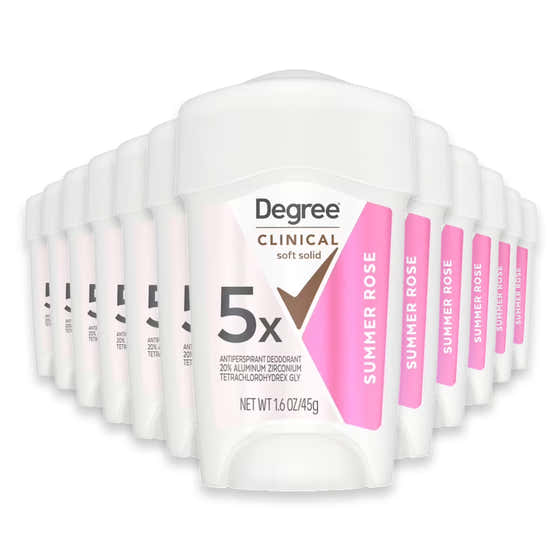 Degree Women Clinical Protection Antiperspirant Deodorant 1.6 oz - Summer Rose - 24 Pack - Degree Clinical Protection Summ...