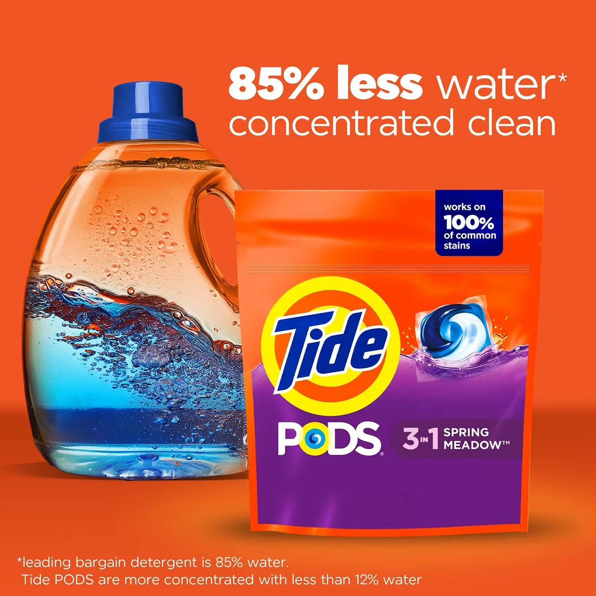 Tide PODS Laundry Detergent Pacs Spring Meadow – 16 Count – 6 Pack