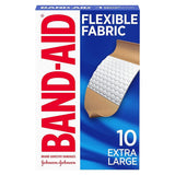Band-Aid Flexible Fabric Extra Large Adhesive Bandages - 10 Ct - 24 Pack