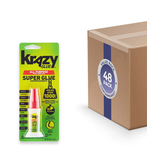 Krazy - Glue, All-Purpose Gel, Brush Tip - 0.18 Oz - 48 Pack | Krazy Glue - School &amp; Office Supplies - Wholesale