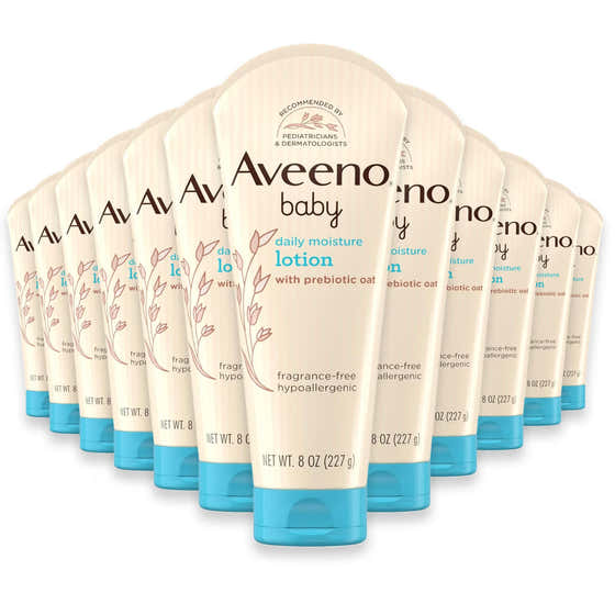Aveeno Baby Daily Moisture Lotion Fragrance Free – 8 oz – 12 Pack | Aveeno - Health &amp; Beauty - Wholesale