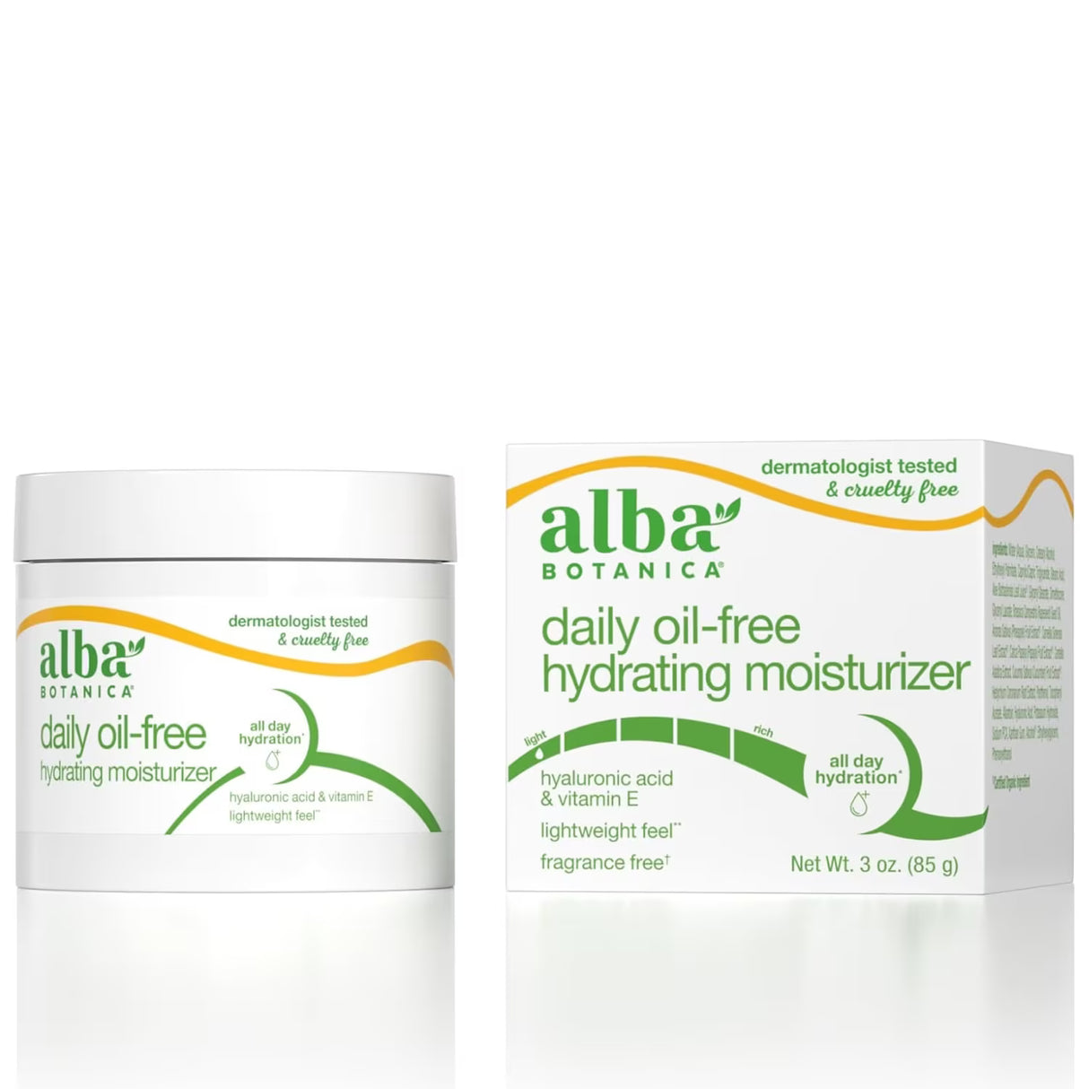 Alba Botanica Aloe & Green Tea Facial Moisturizer 3 oz - 6 Pack