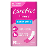 Carefree Acti-Fresh Extra Long Panty Liners - 93 Ct - 6 Pack