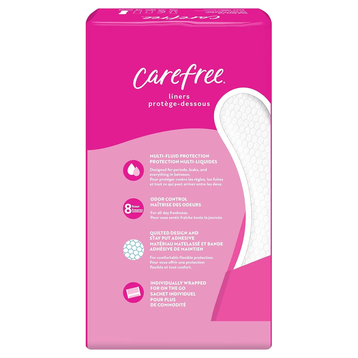 Carefree Acti-Fresh Extra Long Panty Liners - 93 Ct - 6 Pack