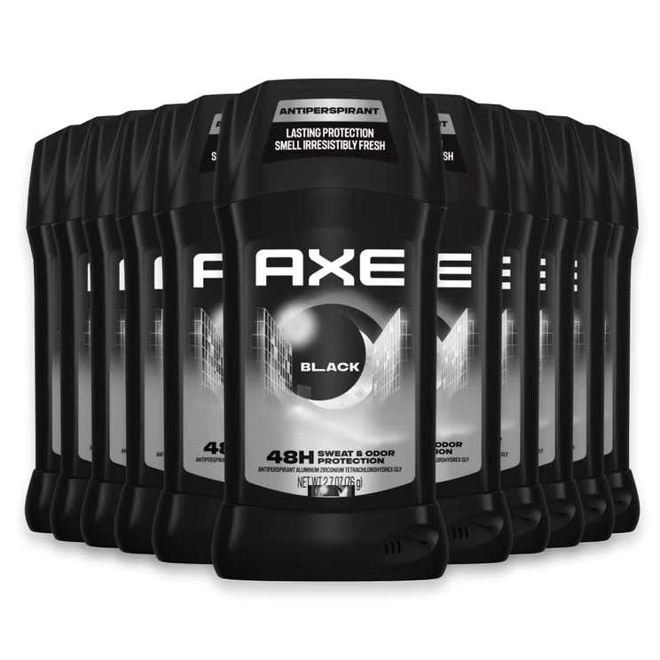 Axe Black Invisible Solid Antiperspirant &amp; Deodorant Stick  2.7 oz - 12 Pack | Axe - Pre Order