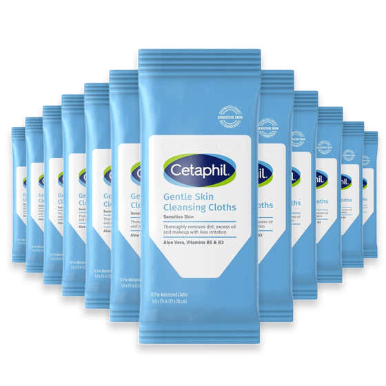 Cetaphil Gentle Cleansing Cloths – 10 Count – 144 Pack | Cetaphil - Cosmetics - Wholesale