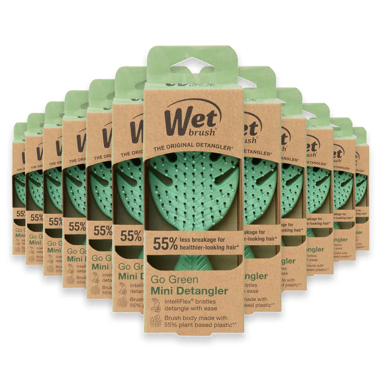 Wet Brush Go Green Mini Detangler Brush – 24 Pack | Wet Brush - Pre Order