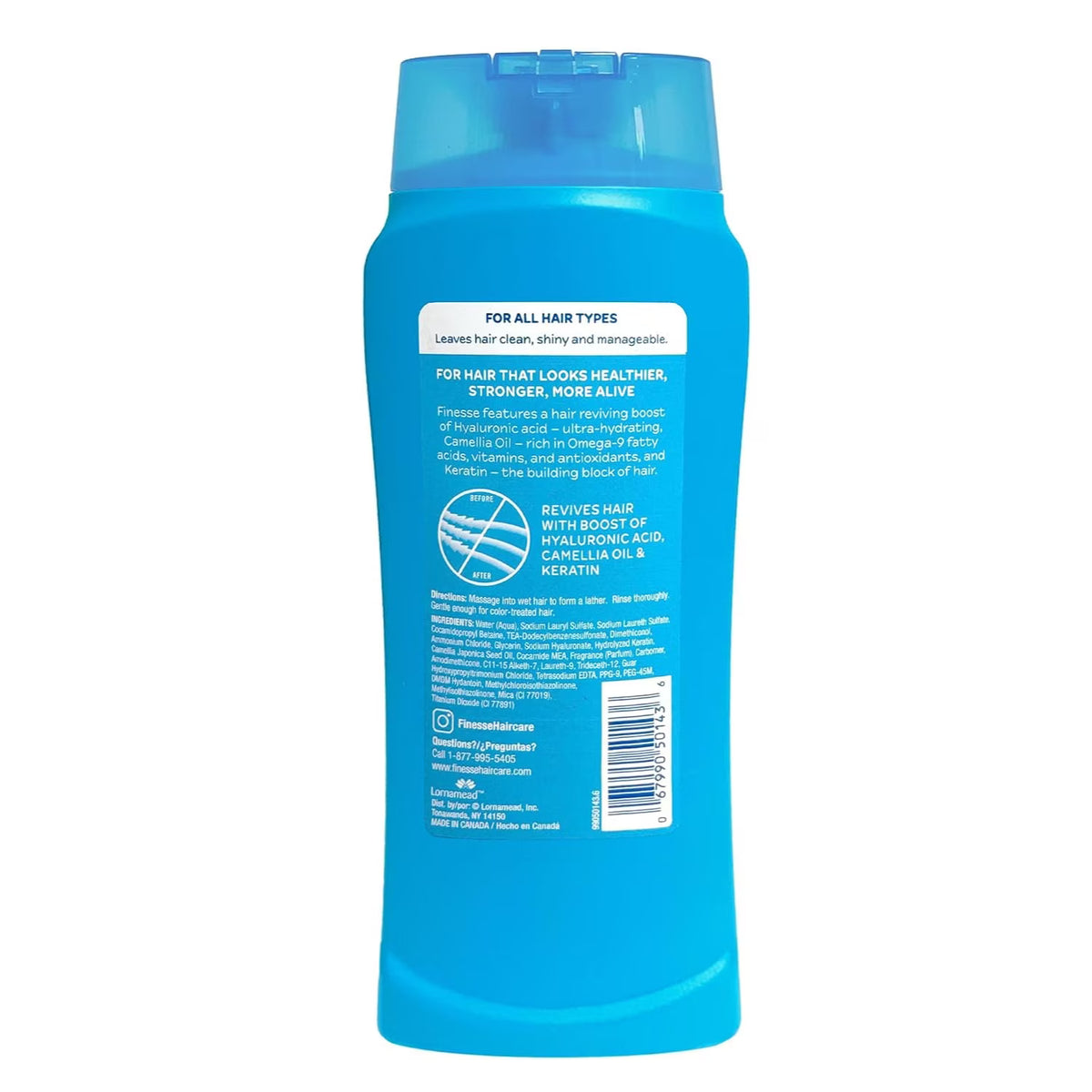 Finesse - Self Adjusting 2 in 1 Texture Enhancing Shampoo and Unisex Conditioner - 13 Oz - 6 Pack