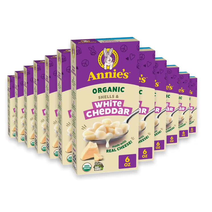Annie’s Organic Shells &amp; White Cheddar Macaroni &amp; Cheese – 6 oz – 12 Pack | Annie's - Pre Order