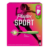 Playtex Sport Tampons Super, Unscented  18 Ct - 12 Pack