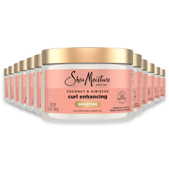 SheaMoisture Coconut &amp; Hibiscus Curl Enhancing Smoothie Hair Cream 12 oz - 12 Pack | Shea Moisture - New Arrivals